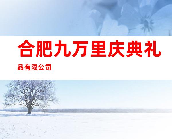 合肥九万里庆典礼品有限公司