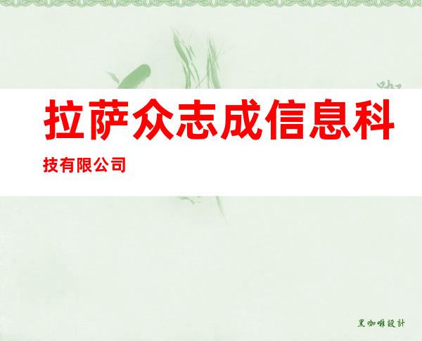 拉萨众志成信息科技有限公司