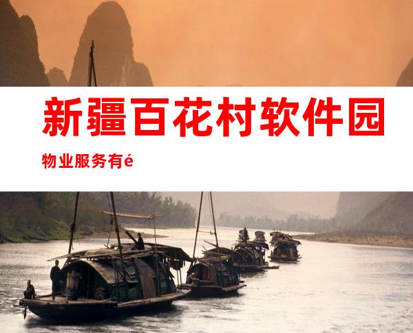 新疆百花村软件园物业服务有限公司