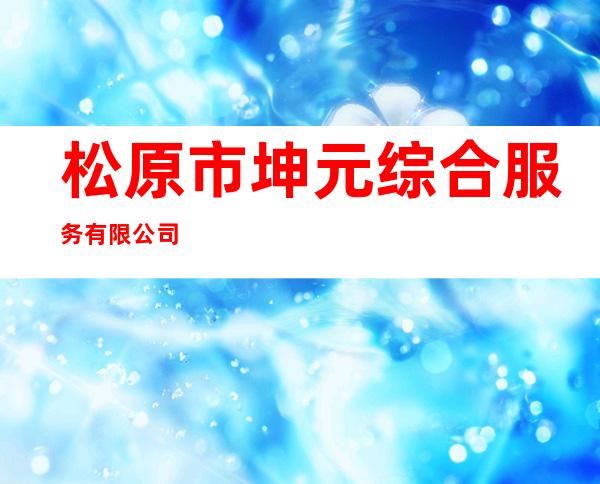 松原市坤元综合服务有限公司