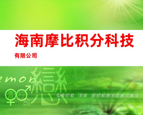 海南摩比积分科技有限公司