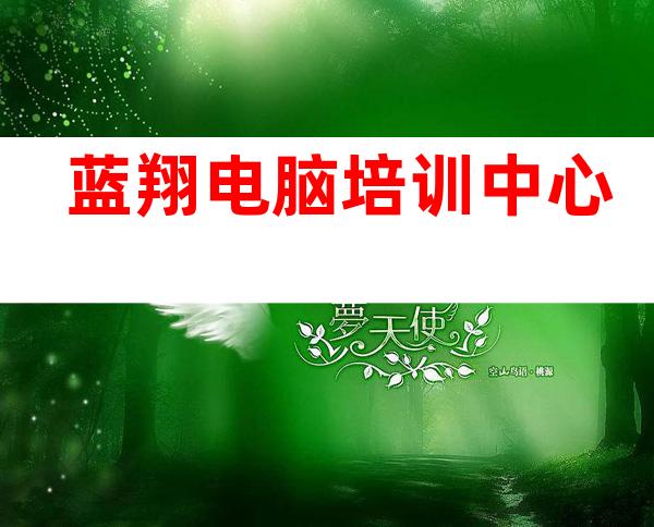 蓝翔电脑培训中心