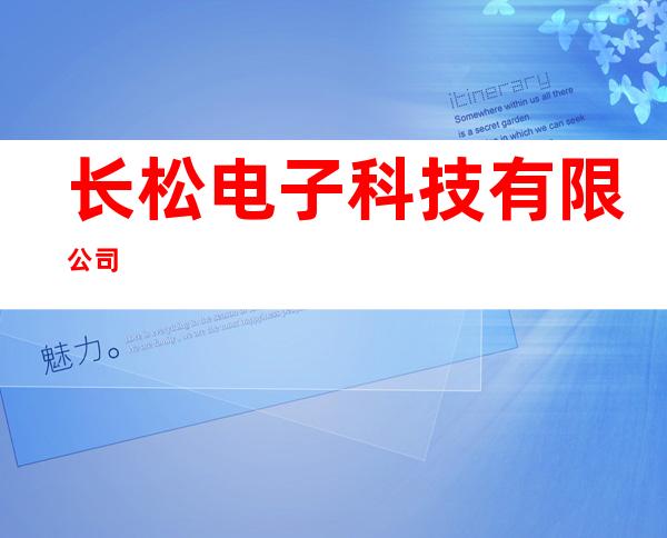 长松电子科技有限公司